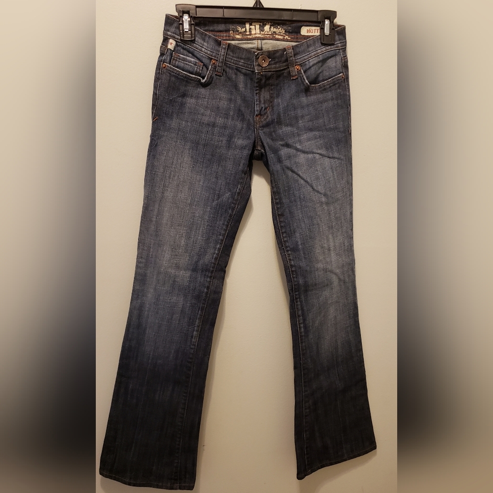 Los Angeles LIT Women’s 28 Regular 28x31  Dark Wash Flare Denim Jeans Hottie